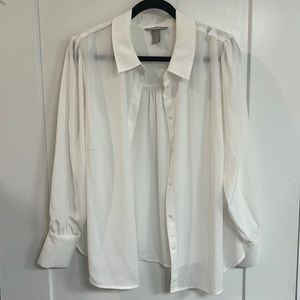 Size XL White H&M Button Down